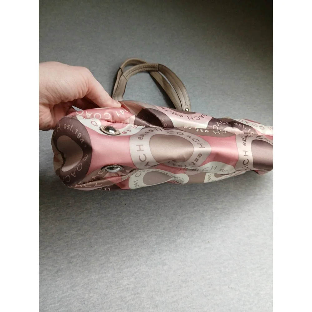 Coach Purse Soho Ashley Sateen Snaphead Tote Bag Designer K1175 F18805 - Picture 3 of 16